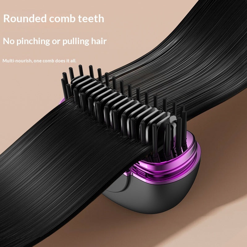 Rounded comb teeth glide through hair - no pinching or pulling
